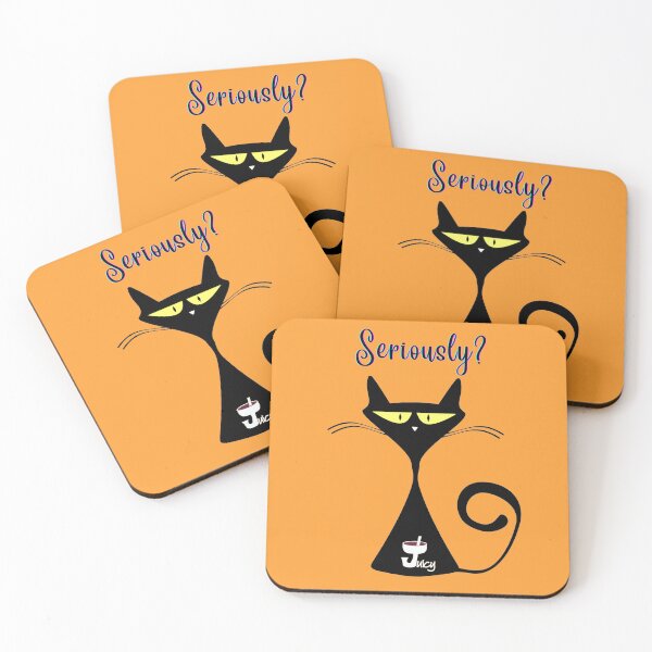 Item preview, Juicy The Cat Seriously? designed and sold by JuicyDecor.