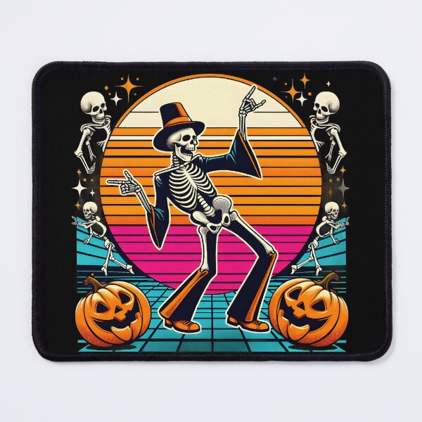 Item preview, Retro Disco Skeleton Halloween Party Vibes. designed and sold by The-T-In-Retro.