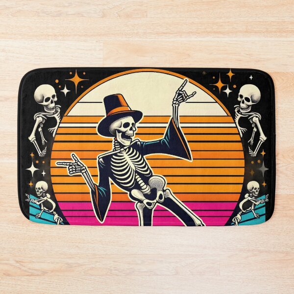 Item preview, Retro Disco Skeleton Halloween Party Vibes. designed and sold by The-T-In-Retro.