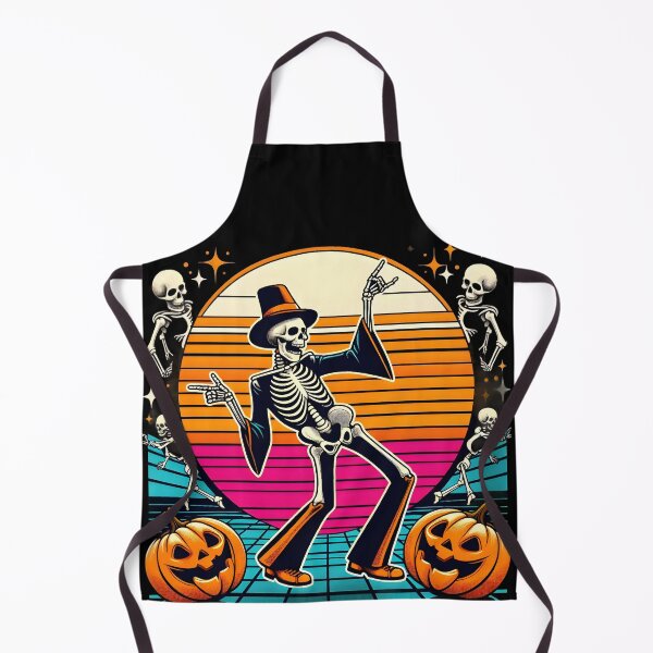 Item preview, Retro Disco Skeleton Halloween Party Vibes. designed and sold by The-T-In-Retro.