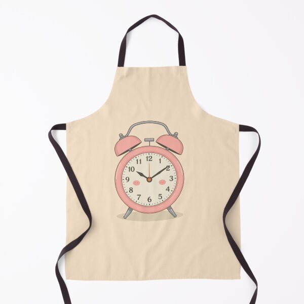 Artikelvorschau, Niedlicher Vintage-Wecker in Rosa – Kawaii Retro-Illustration entworfen und verkauft von Tidarat-27.