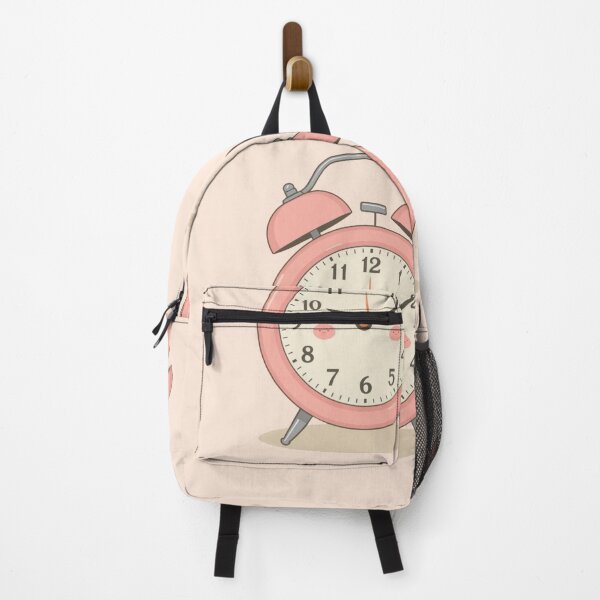 Item preview, Cute Vintage Pink Alarm Clock – Kawaii Retro Illustration designed and sold by Tidarat-27.