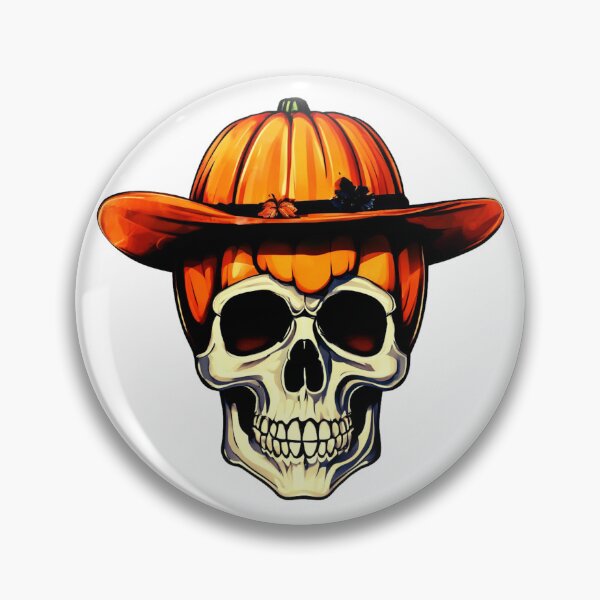 Item preview, Skull in a Pumpkin Hat designed and sold by Zofia Sosnecka.