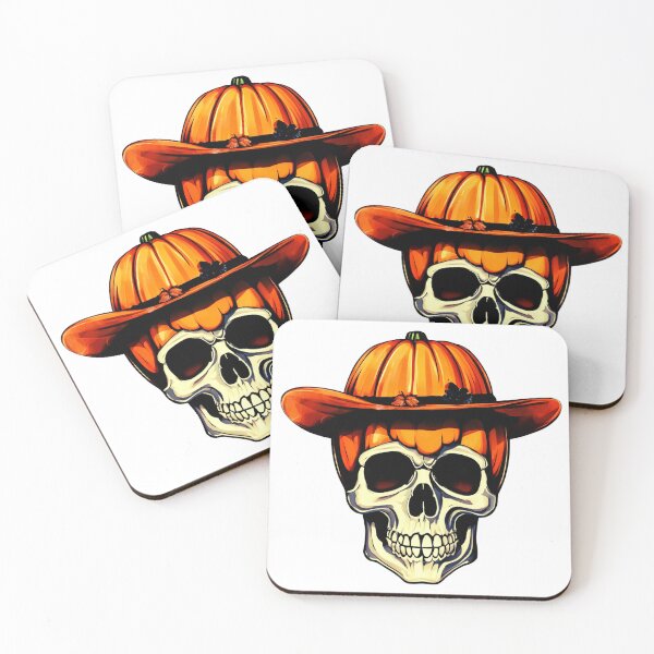 Item preview, Skull in a Pumpkin Hat designed and sold by Zofia Sosnecka.