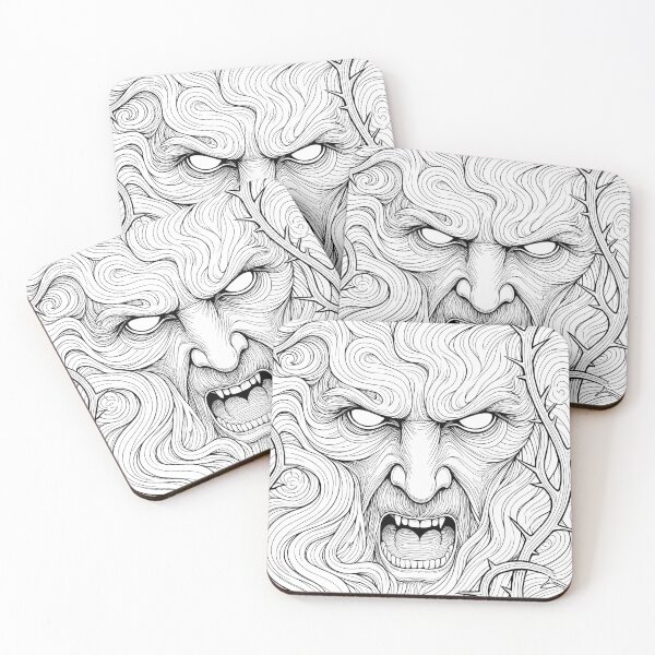 Item preview, Furious Green Man Forest Thorns designed and sold by Shoot-The-Moon.