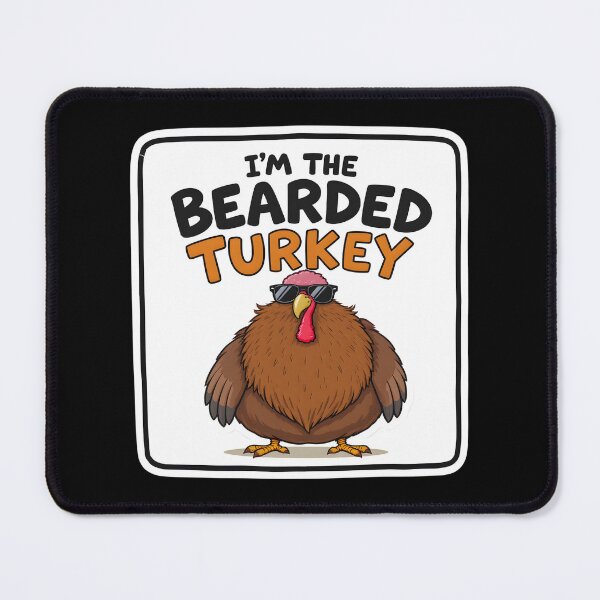 Item preview, I’m the Bearded Turkey Funny Cartoon designed and sold by BeLdiAuRa.
