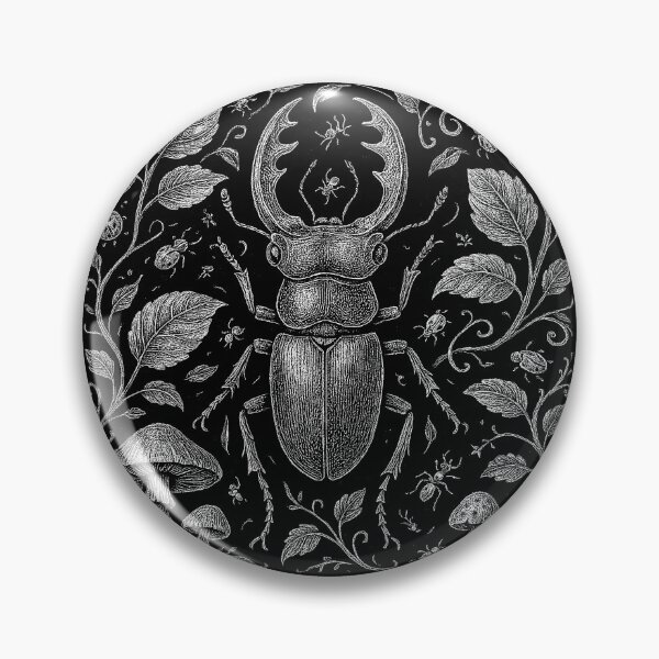 Item preview, Giant Stag Beetle Forest Bugs Doodle designed and sold by EdvvinStudios.