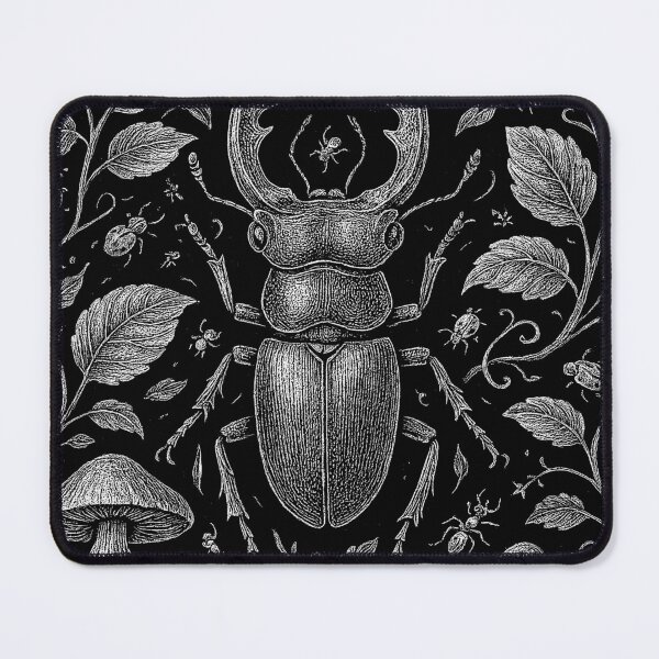 Item preview, Giant Stag Beetle Forest Bugs Doodle designed and sold by EdvvinStudios.