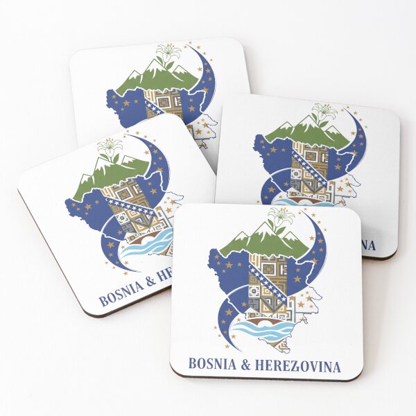 Item preview, T-shirt Bosnie-Herzégovine - Design Carte Moderne et Symbolique designed and sold by ZXSTORE.