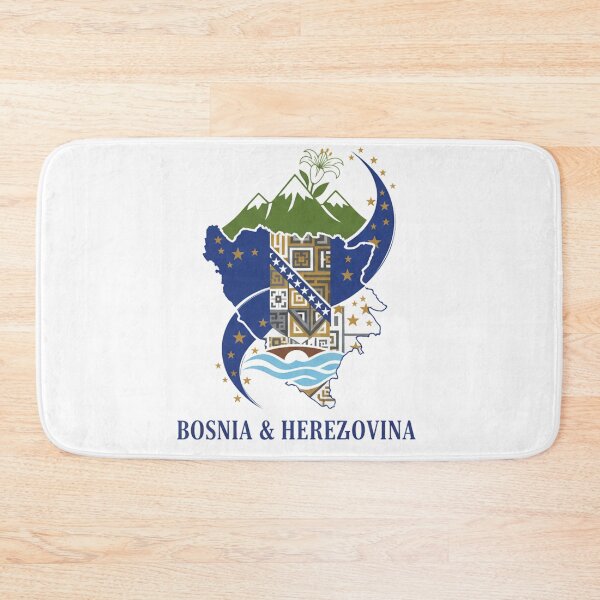 Item preview, T-shirt Bosnie-Herzégovine - Design Carte Moderne et Symbolique designed and sold by ZXSTORE.