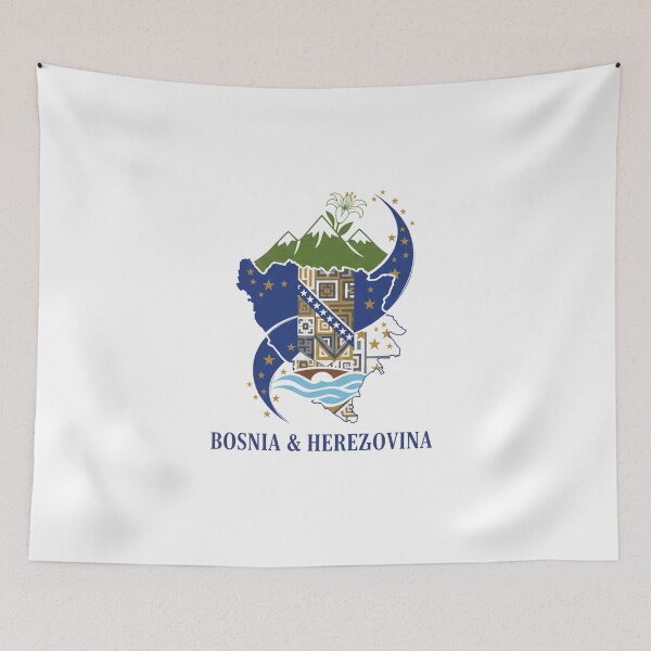 Item preview, T-shirt Bosnie-Herzégovine - Design Carte Moderne et Symbolique designed and sold by ZXSTORE.