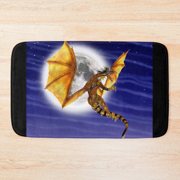Item preview, Golden Dragon -Mythical Fantasy Creature Purple Sky designed and sold by Vac1.