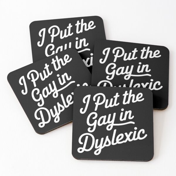 Item preview, I Put The Gay In Dyslexic White Letter Power designed and sold by SkymarArt.