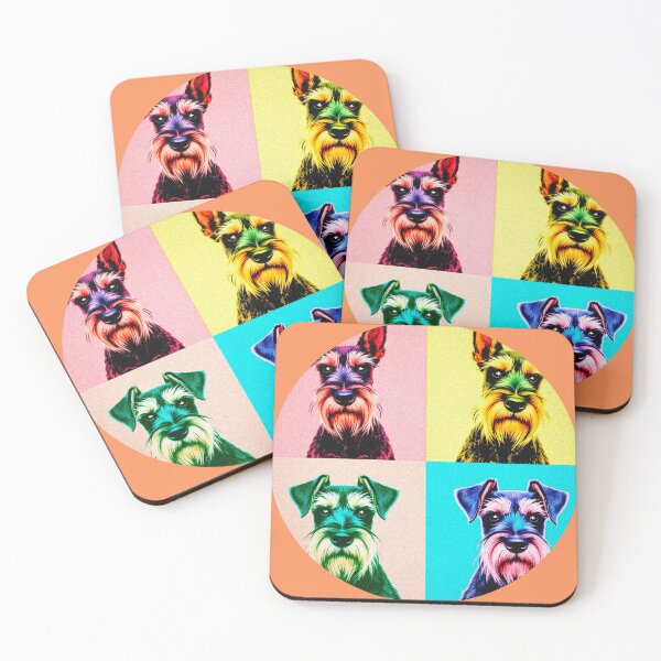 Item preview, Andy Warhol Schnauzer pop art design  designed and sold by Nikki-Tee.