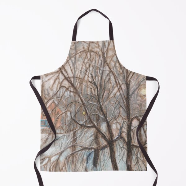 Item preview, Winter Landscape Pastel Painting designed and sold by Julia Khoroshikh.