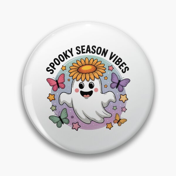Item preview, Spooky Season Vibes Pastel Ghost Sunflower Hat T-Shirt | Spooky Season Vibes Halloween  designed and sold by al21ex.