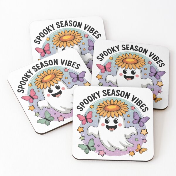 Item preview, Spooky Season Vibes Pastel Ghost Sunflower Hat T-Shirt | Spooky Season Vibes Halloween  designed and sold by al21ex.