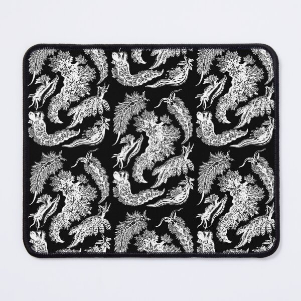 Item preview, Ernst Haeckel Nudibranch Sea Slugs White Outline Only designed and sold by aimeewilson.
