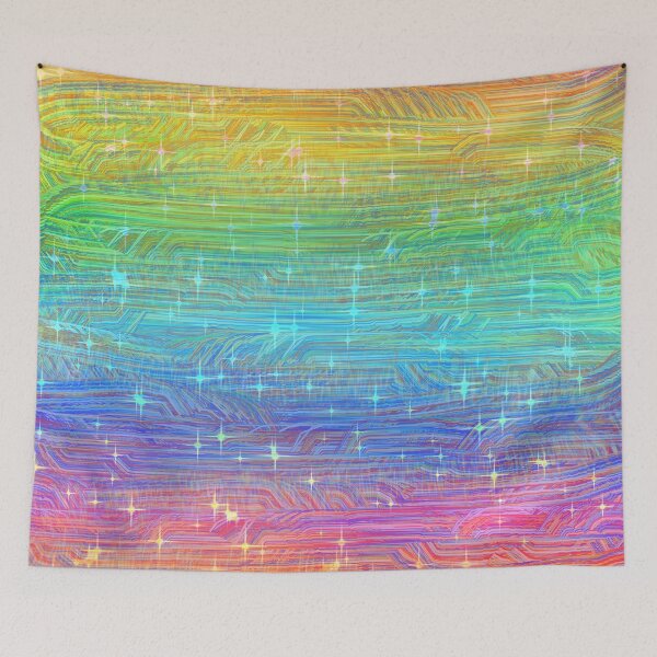 Item preview, Rainbow Sparkly Abstract designed and sold by cr33pyki77y.