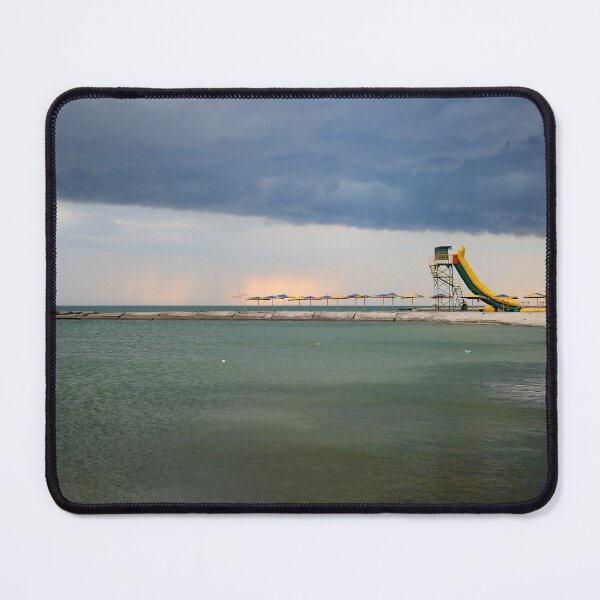 Item preview, Stormy Seaside with Waterslide and Dark Clouds designed and sold by printempstg.