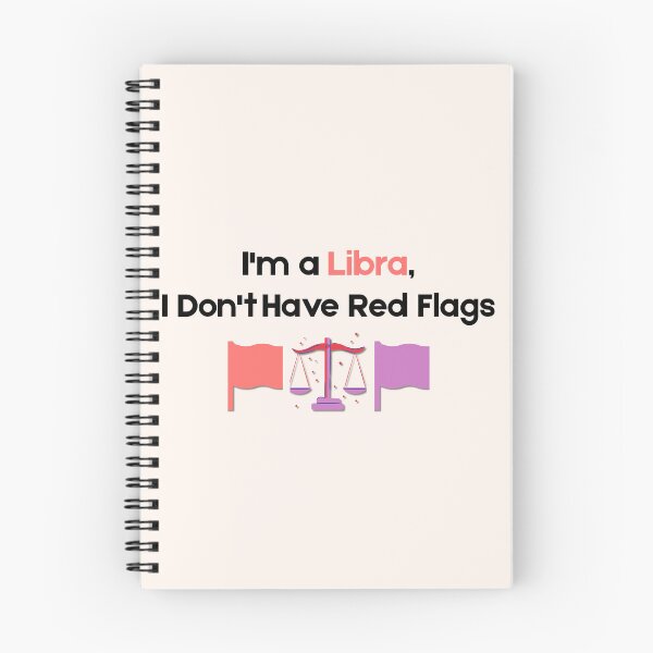 Item preview, Libra Red Flags Quote ♎ Funny Zodiac Design designed and sold by RoraLily.