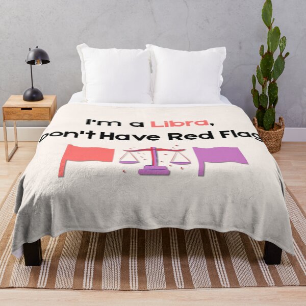 Item preview, Libra Red Flags Quote ♎ Funny Zodiac Design designed and sold by RoraLily.