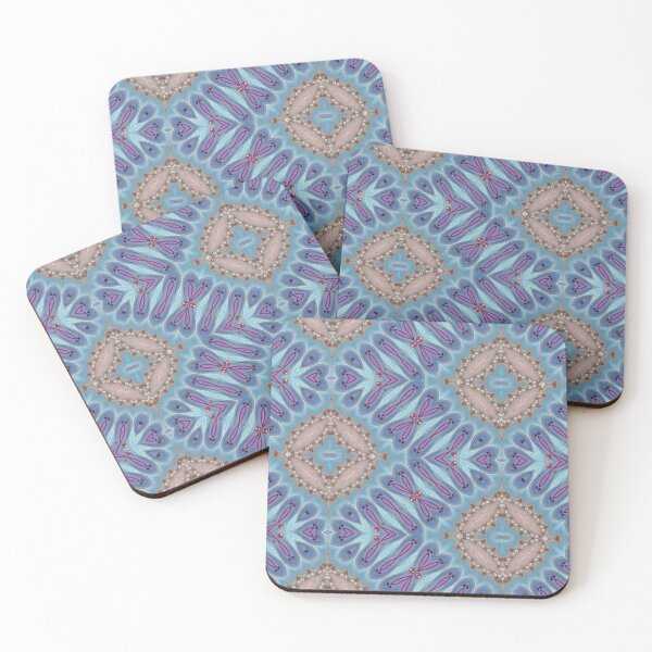 Item preview, Light Purple, Blue, and Pearl Geometric Delicate Pattern designed and sold by patternarya.