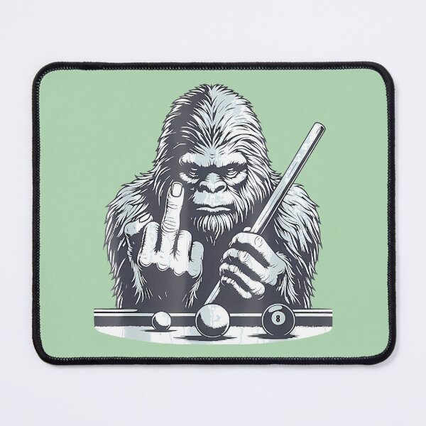 Item preview, Sasquatch Pool Player Flipping Off The Competition By Merch, Limited Edition, Perfect Gift For You designed and sold by JosephHunter7.