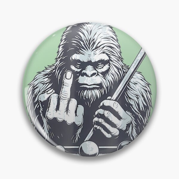 Item preview, Sasquatch Pool Player Flipping Off The Competition By Merch, Limited Edition, Perfect Gift For You  designed and sold by JosephHunter7.