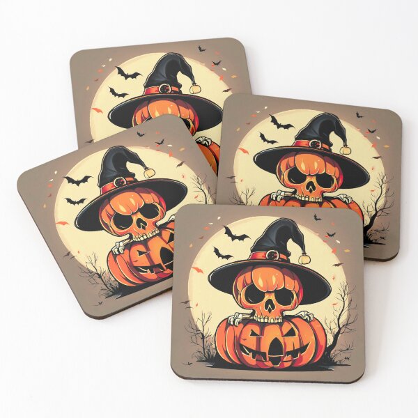 Item preview, Skull in a Pumpkin Hat designed and sold by Zofia Sosnecka.