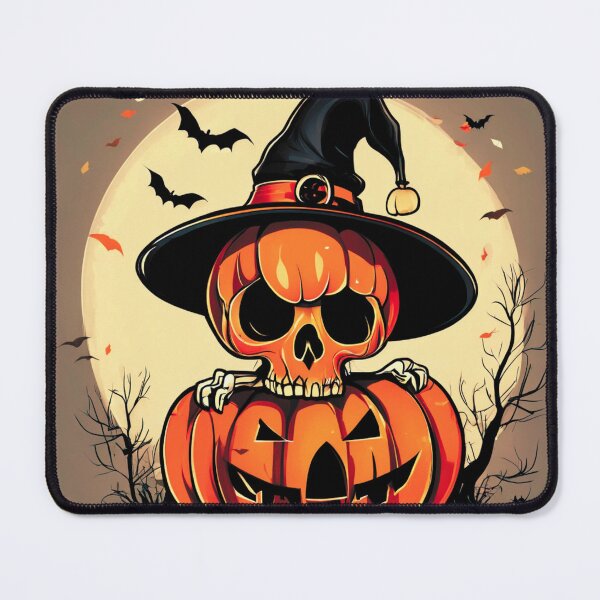 Item preview, Skull in a Pumpkin Hat designed and sold by Zofia Sosnecka.