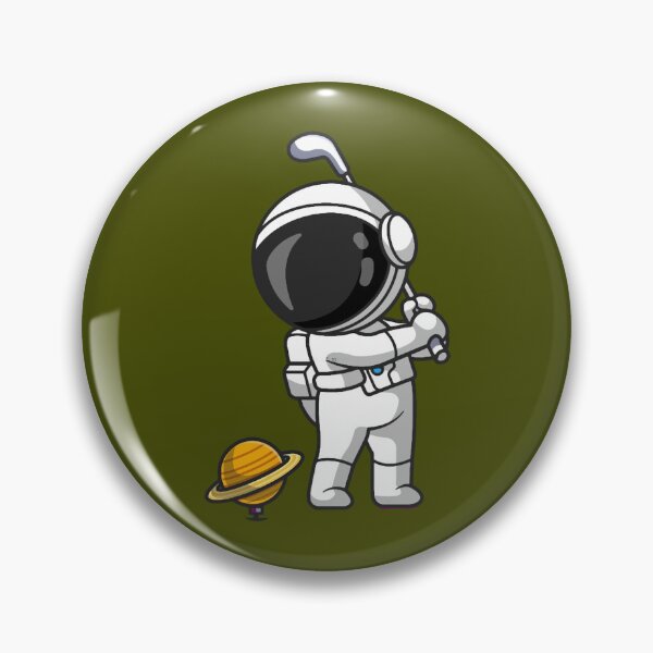 Item preview, Astronaut playing golf designed and sold by DrewkermySimon.