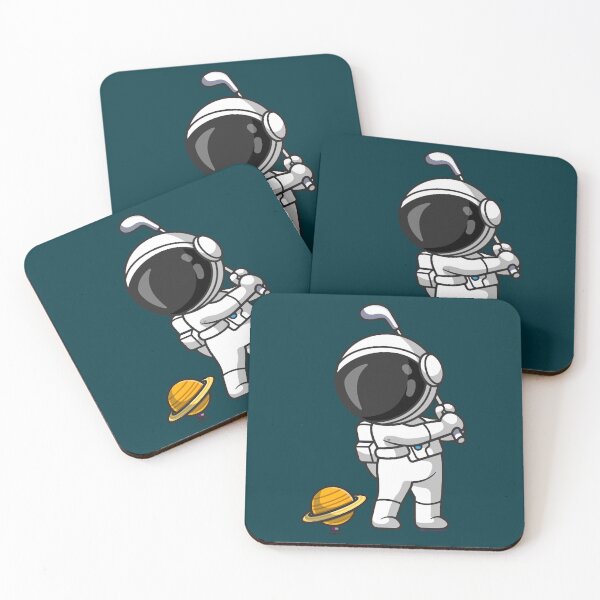 Item preview, Astronaut playing golf designed and sold by DrewkermySimon.