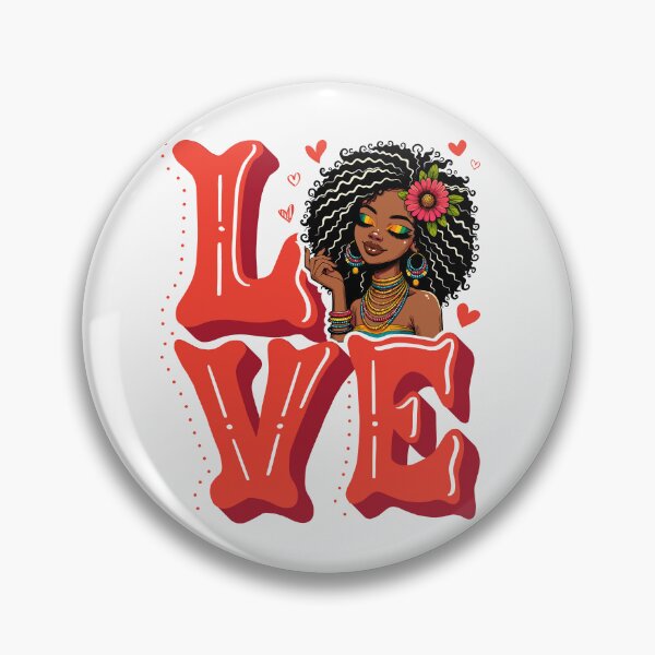 Item preview, Afro Love Queen Illustration designed and sold by Lulunza.