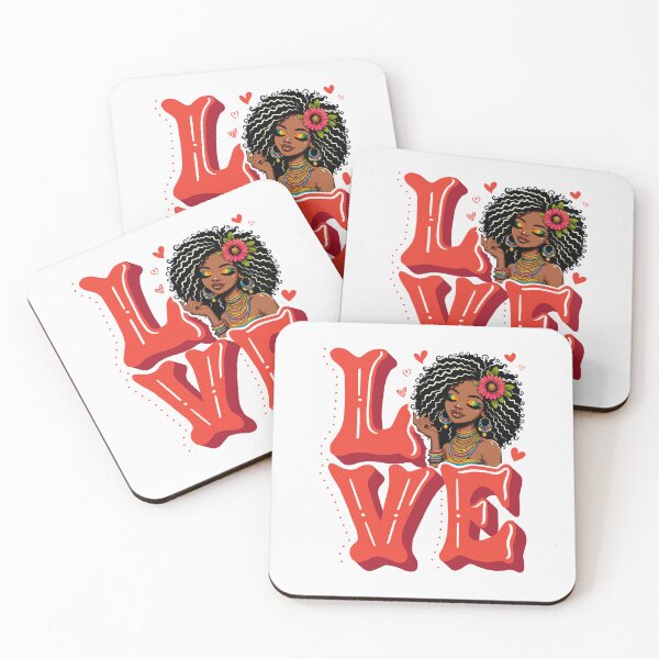 Item preview, Afro Love Queen Illustration designed and sold by Lulunza.