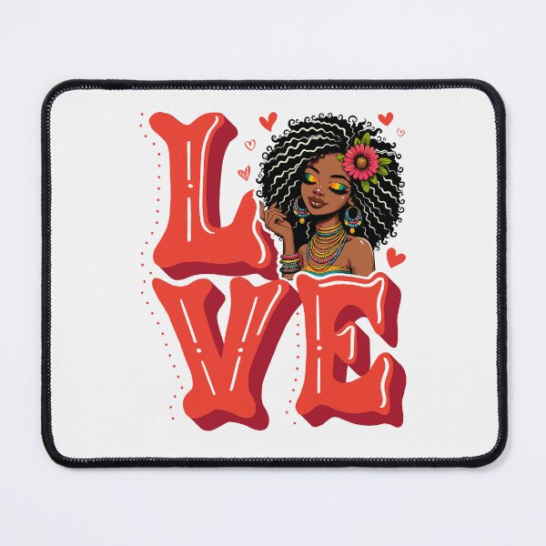 Item preview, Afro Love Queen Illustration designed and sold by Lulunza.