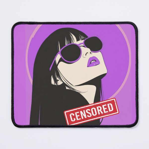 Item preview, “Stylish Violet Pop Art Woman Portrait — Vector Illustration” designed and sold by KomoFrames.