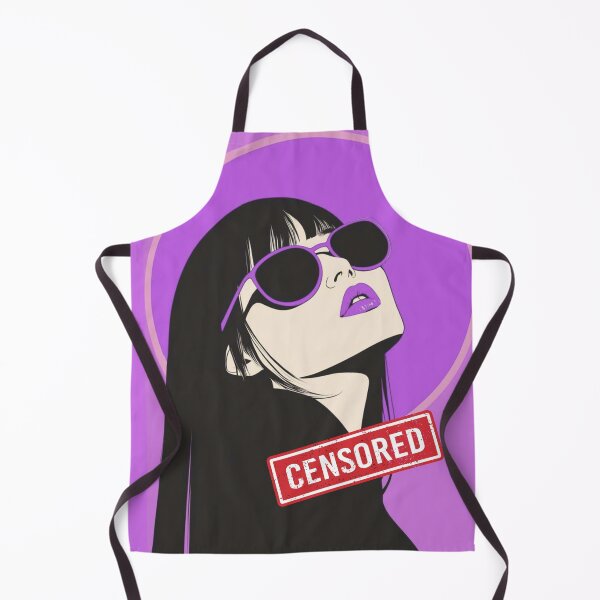 Item preview, “Stylish Violet Pop Art Woman Portrait — Vector Illustration” designed and sold by KomoFrames.