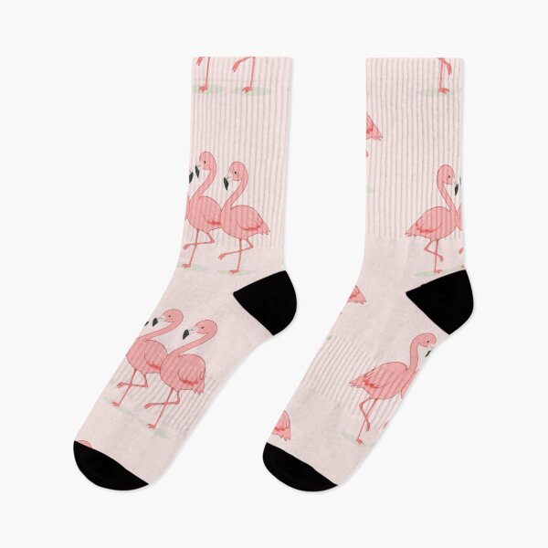 Item preview, Cute Three Flamingos Standing on One Leg – Kawaii Pastel Illustration designed and sold by Tidarat-27.