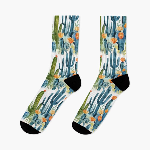 Item preview, Cactus Bloom Watercolor Pattern designed and sold by NTGUILTY.