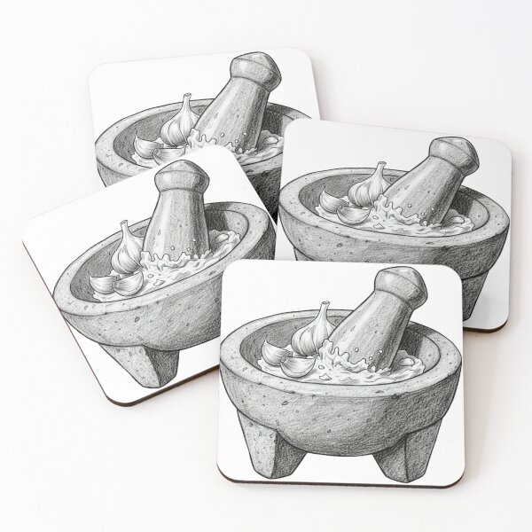 Item preview, Molcajete y Ajos a Carboncillo designed and sold by JOSTH.