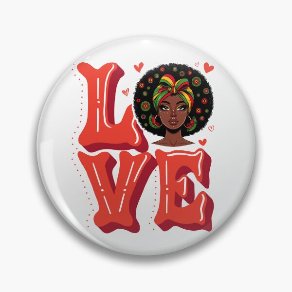 Item preview, Afro Love Queen Illustration designed and sold by Lulunza.