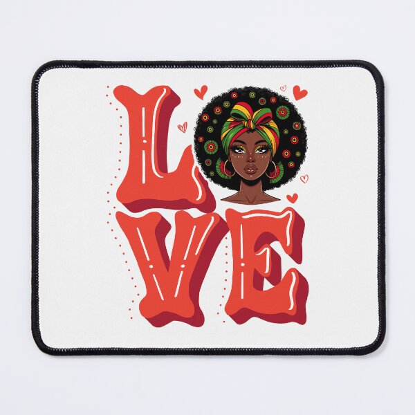 Item preview, Afro Love Queen Illustration designed and sold by Lulunza.