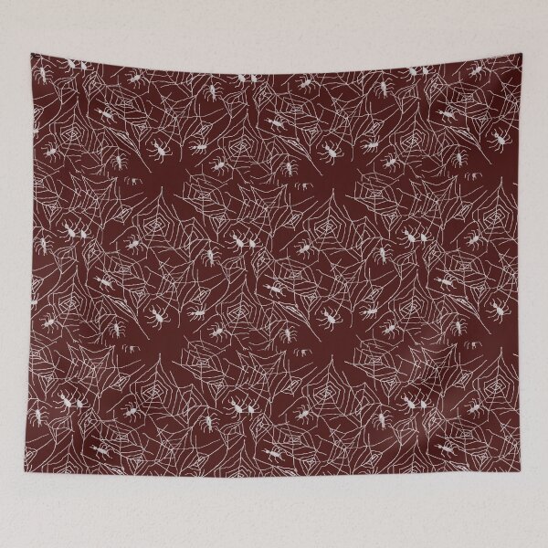 Item preview, Spider Webs on Red designed and sold by bloomingvine.