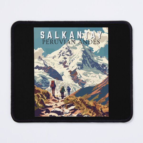 Item preview, Salkantay in Peruvian Andes - Peru, Vintage Art Travel Landscape designed and sold by MaateoDesign.