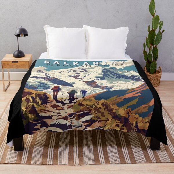 Item preview, Salkantay in Peruvian Andes - Peru, Vintage Art Travel Landscape designed and sold by MaateoDesign.