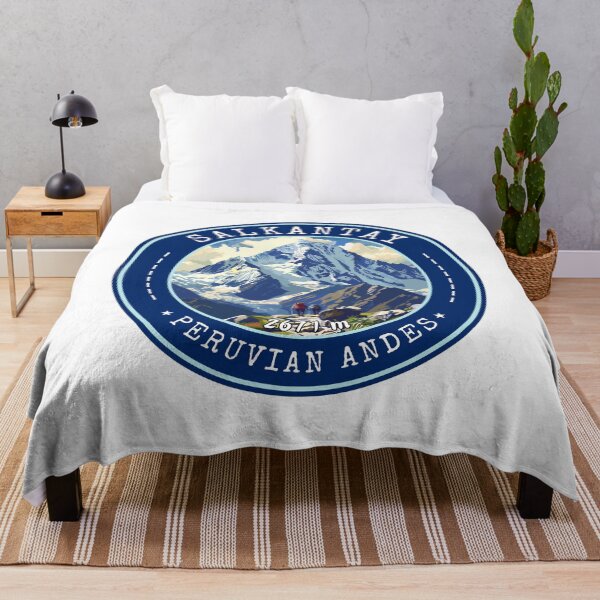 Item preview, Salkantay in Peruvian Andes - Peru, Vintage Travel Art Circle Emblem designed and sold by MaateoDesign.