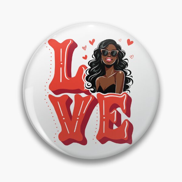 Item preview, Afro Girl Love Typography designed and sold by Lulunza.