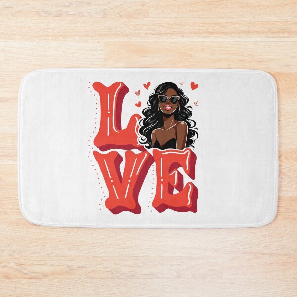 Item preview, Afro Girl Love Typography designed and sold by Lulunza.