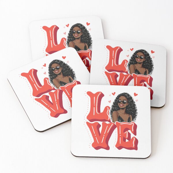 Item preview, Melanin Love Queen Art designed and sold by Lulunza.